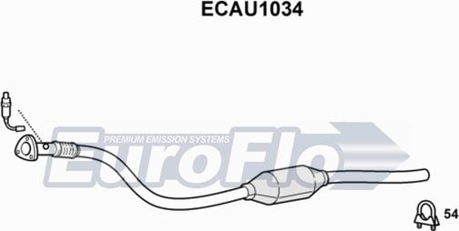 EuroFlo ECAU1034 - Catalyseur droxauto.com