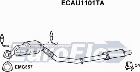 EuroFlo ECAU1101TA - Catalyseur droxauto.com