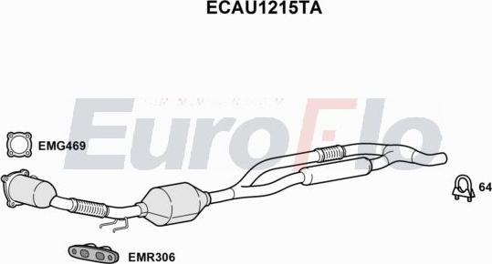 EuroFlo ECAU1215TA - Catalyseur droxauto.com