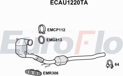 EuroFlo ECAU1220TA - Catalyseur droxauto.com
