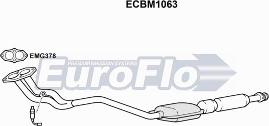EuroFlo ECBM1063 - Catalyseur droxauto.com