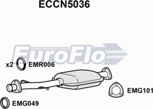 EuroFlo ECCN5036 - Catalyseur droxauto.com