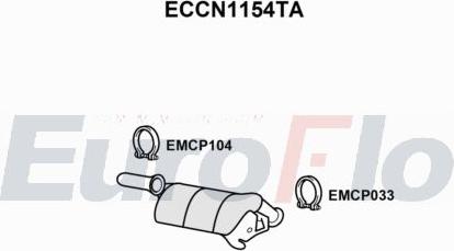 EuroFlo ECCN1154TA - Catalyseur droxauto.com