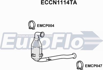 EuroFlo ECCN1114TA - Catalyseur droxauto.com