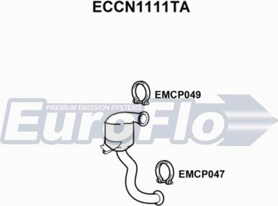 EuroFlo ECCN1111TA - Catalyseur droxauto.com