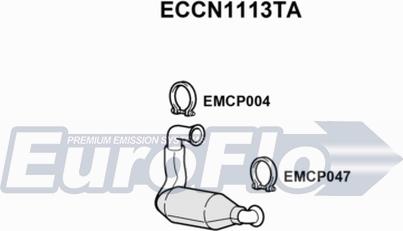EuroFlo ECCN1113TA - Catalyseur droxauto.com