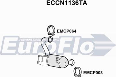 EuroFlo ECCN1136TA - Catalyseur droxauto.com