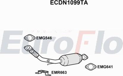 EuroFlo ECDN1099TA - Catalyseur droxauto.com