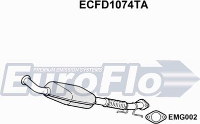 EuroFlo ECFD1074TA - Catalyseur droxauto.com