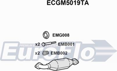 EuroFlo ECGM5019TA - Catalyseur droxauto.com