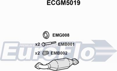 EuroFlo ECGM5019 - Catalyseur droxauto.com