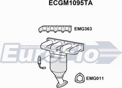EuroFlo ECGM1095TA - Catalyseur droxauto.com