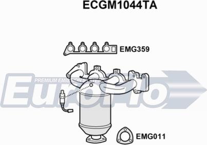 EuroFlo ECGM1044TA - Catalyseur droxauto.com