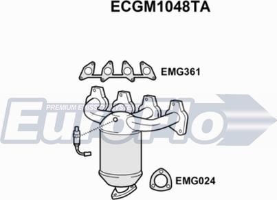 EuroFlo ECGM1048TA - Catalyseur droxauto.com