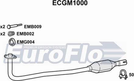 EuroFlo ECGM1000 - Catalyseur droxauto.com