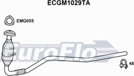 EuroFlo ECGM1029TA - Catalyseur droxauto.com