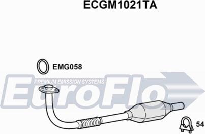 EuroFlo ECGM1021TA - Catalyseur droxauto.com