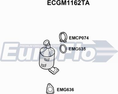 EuroFlo ECGM1162TA - Catalyseur droxauto.com