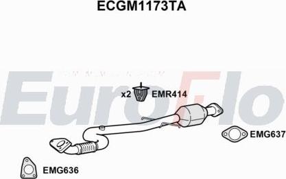 EuroFlo ECGM1173TA - Catalyseur droxauto.com