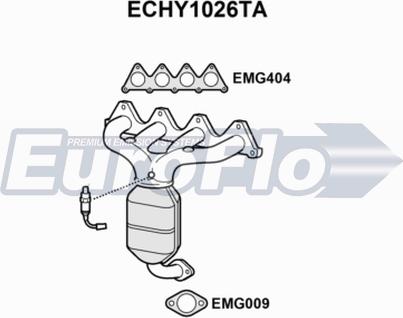 EuroFlo ECHY1026TA - Catalyseur droxauto.com