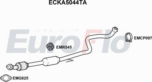 EuroFlo ECKA5044TA - Catalyseur droxauto.com