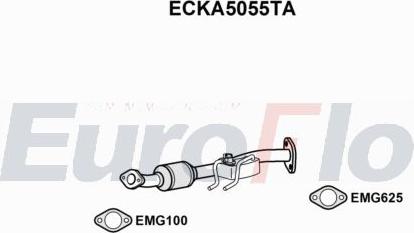 EuroFlo ECKA5055TA - Catalyseur droxauto.com