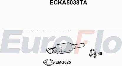 EuroFlo ECKA5038TA - Catalyseur droxauto.com