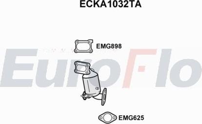 EuroFlo ECKA1032TA - Catalyseur droxauto.com