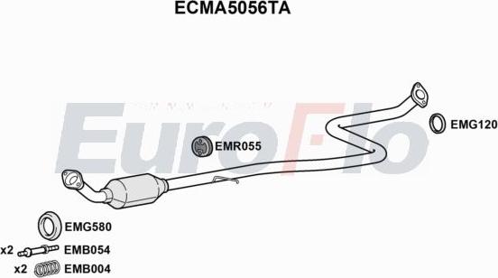 EuroFlo ECMA5056TA - Catalyseur droxauto.com