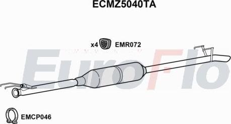 EuroFlo ECMZ5040TA - Catalyseur droxauto.com