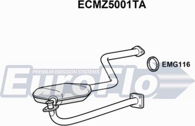 EuroFlo ECMZ5001TA - Catalyseur droxauto.com