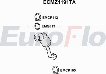 EuroFlo ECMZ1191TA - Catalyseur droxauto.com