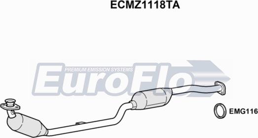 EuroFlo ECMZ1118TA - Catalyseur droxauto.com