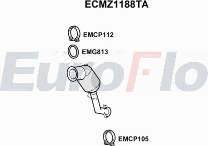 EuroFlo ECMZ1188TA - Catalyseur droxauto.com