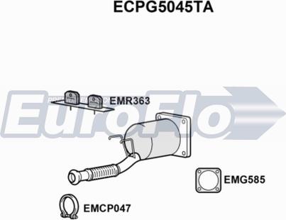 EuroFlo ECPG5045TA - Catalyseur droxauto.com