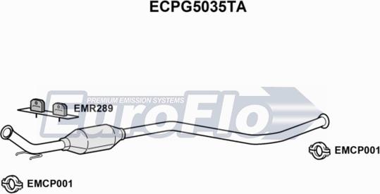 EuroFlo ECPG5035TA - Catalyseur droxauto.com