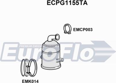 EuroFlo ECPG1155TA - Catalyseur droxauto.com