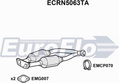 EuroFlo ECRN5063TA - Catalyseur droxauto.com
