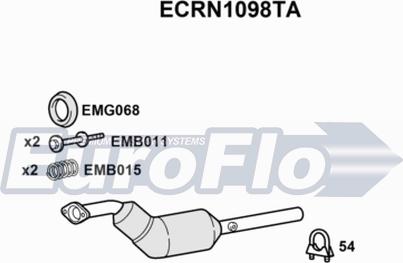 EuroFlo ECRN1098TA - Catalyseur droxauto.com