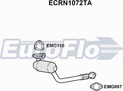 EuroFlo ECRN1072TA - Catalyseur droxauto.com