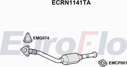 EuroFlo ECRN1141TA - Catalyseur droxauto.com