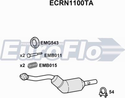 EuroFlo ECRN1100TA - Catalyseur droxauto.com