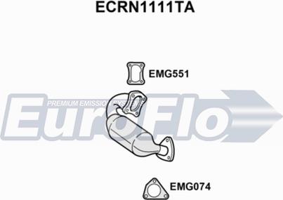 EuroFlo ECRN1111TA - Catalyseur droxauto.com