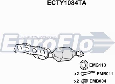 EuroFlo ECTY1084TA - Catalyseur droxauto.com