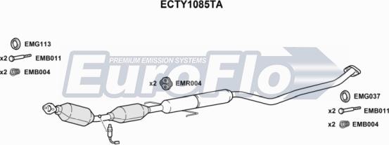 EuroFlo ECTY1085TA - Catalyseur droxauto.com