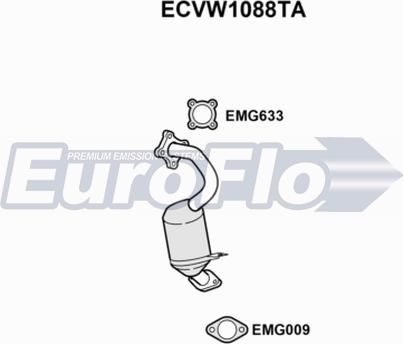 EuroFlo ECVW1088TA - Catalyseur droxauto.com