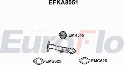 EuroFlo EFKA8051 - Tuyau d'échappement droxauto.com