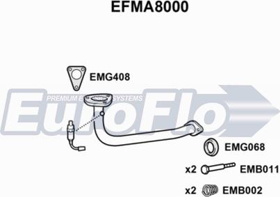 EuroFlo EFMA8000 - Tuyau d'échappement droxauto.com