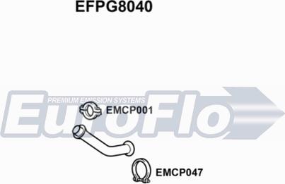 EuroFlo EFPG8040 - Tuyau d'échappement droxauto.com