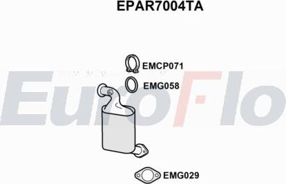 EuroFlo EPAR7004TA - Filtre à particules / à suie, échappement droxauto.com